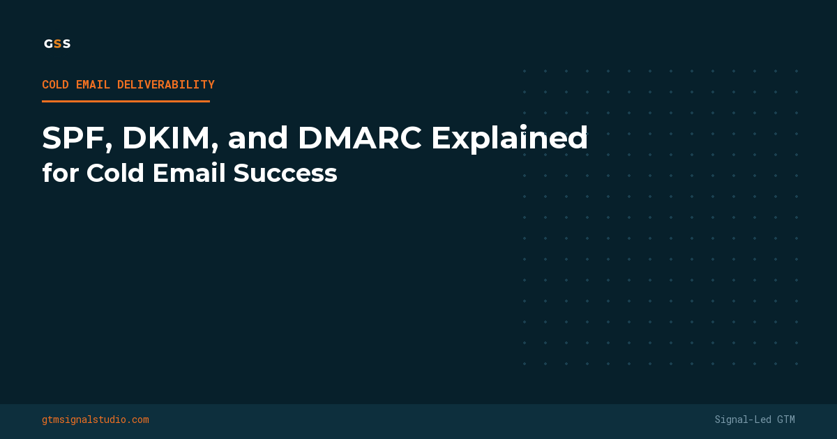 SPF, DKIM, and DMARC Explained for Cold Email Success (2026 Guide)